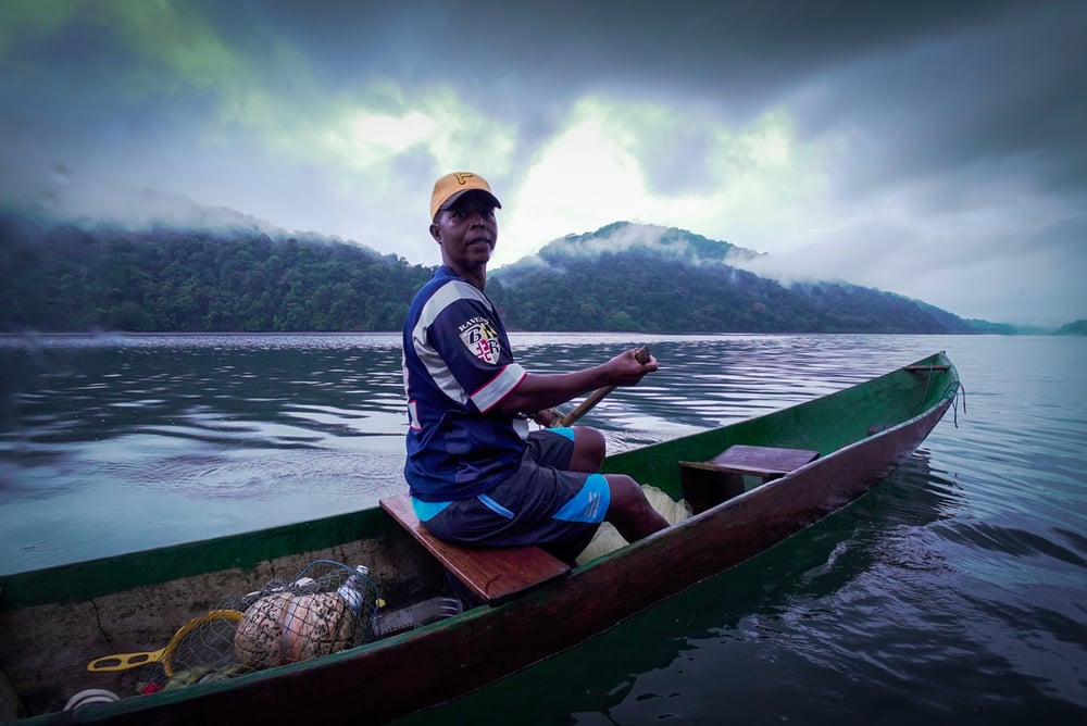 Portrait of Gregorio, a fisherman from Bahia Solano, Colombia.